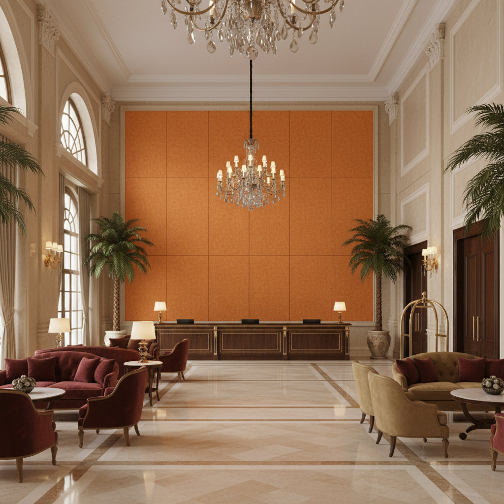 BR-89778.830.0 | Kravet - Hotel Lobby Visualization (AI-generated, may not be to scale. Verify pattern scale with product specifications.)