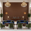 BR-89778.871.0 | Kravet - Hotel Lobby Visualization (AI-generated, may not be to scale. Verify pattern scale with product specifications.)