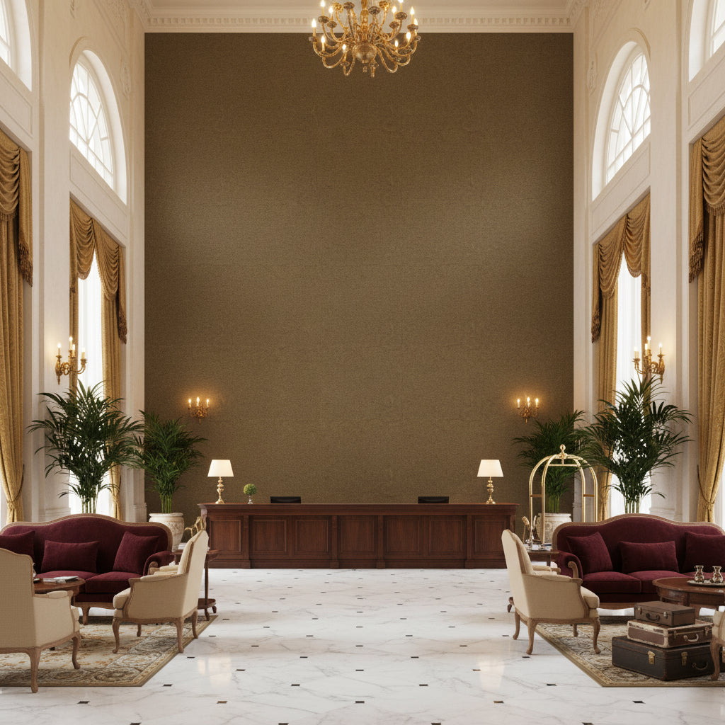 BR-89778.881.0 | Kravet - Hotel Lobby Visualization (AI-generated, may not be to scale. Verify pattern scale with product specifications.)