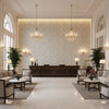 GWF-3036.13.0 | Kravet - Hotel Lobby Visualization (AI-generated, may not be to scale. Verify pattern scale with product specifications.)
