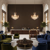 GWF-3050.611.0 | Kravet - Hotel Lobby Visualization (AI-generated, may not be to scale. Verify pattern scale with product specifications.)