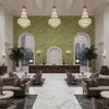 GWF-3530.123.0 | Kravet - Hotel Lobby Visualization (AI-generated, may not be to scale. Verify pattern scale with product specifications.)