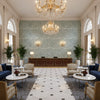 GWF-3530.15.0 | Kravet - Hotel Lobby Visualization (AI-generated, may not be to scale. Verify pattern scale with product specifications.)