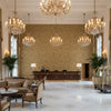 GWF-3530.68.0 | Kravet - Hotel Lobby Visualization (AI-generated, may not be to scale. Verify pattern scale with product specifications.)