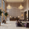 GWF-3708.1610.0 | Kravet - Hotel Lobby Visualization (AI-generated, may not be to scale. Verify pattern scale with product specifications.)