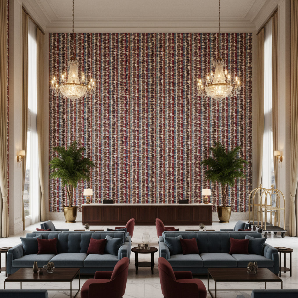 GWF-3709.1011.0 | Kravet - Hotel Lobby Visualization (AI-generated, may not be to scale. Verify pattern scale with product specifications.)
