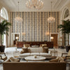 GWF-3709.1611.0 | Kravet - Hotel Lobby Visualization (AI-generated, may not be to scale. Verify pattern scale with product specifications.)