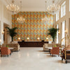GWF-3752.134.0 | Kravet - Hotel Lobby Visualization (AI-generated, may not be to scale. Verify pattern scale with product specifications.)