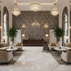 GWF-3758.216.0 | Kravet - Hotel Lobby Visualization (AI-generated, may not be to scale. Verify pattern scale with product specifications.)