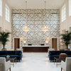 GWF-3771.15.0 | Kravet - Hotel Lobby Visualization (AI-generated, may not be to scale. Verify pattern scale with product specifications.)