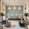 GWF-3781.15.0 | Kravet - Hotel Lobby Visualization (AI-generated, may not be to scale. Verify pattern scale with product specifications.)