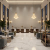 GWF-3782.11.0 | Kravet - Hotel Lobby Visualization (AI-generated, may not be to scale. Verify pattern scale with product specifications.)