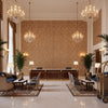 GWF-3783.612.0 | Kravet - Hotel Lobby Visualization (AI-generated, may not be to scale. Verify pattern scale with product specifications.)