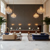 GWF-3787.21.0 | Kravet - Hotel Lobby Visualization (AI-generated, may not be to scale. Verify pattern scale with product specifications.)
