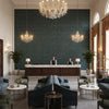GWF-3787.521.0 | Kravet - Hotel Lobby Visualization (AI-generated, may not be to scale. Verify pattern scale with product specifications.)