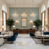 GWF-3790.13.0 | Kravet - Hotel Lobby Visualization (AI-generated, may not be to scale. Verify pattern scale with product specifications.)
