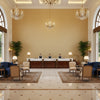 GWF-3793.416.0 | Kravet - Hotel Lobby Visualization (AI-generated, may not be to scale. Verify pattern scale with product specifications.)