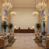 GWF-3795.16.0 | Kravet - Hotel Lobby Visualization (AI-generated, may not be to scale. Verify pattern scale with product specifications.)