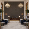 GWF-3800.811.0 | Kravet - Hotel Lobby Visualization (AI-generated, may not be to scale. Verify pattern scale with product specifications.)