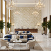 GWP-3417.116.0 | Kravet - Hotel Lobby Visualization (AI-generated, may not be to scale. Verify pattern scale with product specifications.)