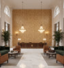 GWP-3501.68.0 | Kravet - Hotel Lobby Visualization (AI-generated, may not be to scale. Verify pattern scale with product specifications.)