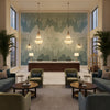 GWP-3715.113.0 | Kravet - Hotel Lobby Visualization (AI-generated, may not be to scale. Verify pattern scale with product specifications.)