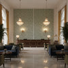 GWP-3720.151.0 | Kravet - Hotel Lobby Visualization (AI-generated, may not be to scale. Verify pattern scale with product specifications.)