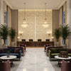 GWP-3720.18.0 | Kravet - Hotel Lobby Visualization (AI-generated, may not be to scale. Verify pattern scale with product specifications.)