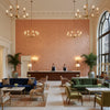 GWP-3720.711.0 | Kravet - Hotel Lobby Visualization (AI-generated, may not be to scale. Verify pattern scale with product specifications.)