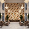 GWP-3731.1216.0 | Kravet - Hotel Lobby Visualization (AI-generated, may not be to scale. Verify pattern scale with product specifications.)