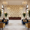 ORIENTAL BIRD.RED/STO.0 | Kravet - Hotel Lobby Visualization (AI-generated, may not be to scale. Verify pattern scale with product specifications.)