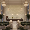 P2023129.316.0 | Kravet - Hotel Lobby Visualization (AI-generated, may not be to scale. Verify pattern scale with product specifications.)