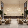 P2023129.6116.0 | Kravet - Hotel Lobby Visualization (AI-generated, may not be to scale. Verify pattern scale with product specifications.)