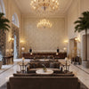 PF50064.566.0 | Kravet - Hotel Lobby Visualization (AI-generated, may not be to scale. Verify pattern scale with product specifications.)