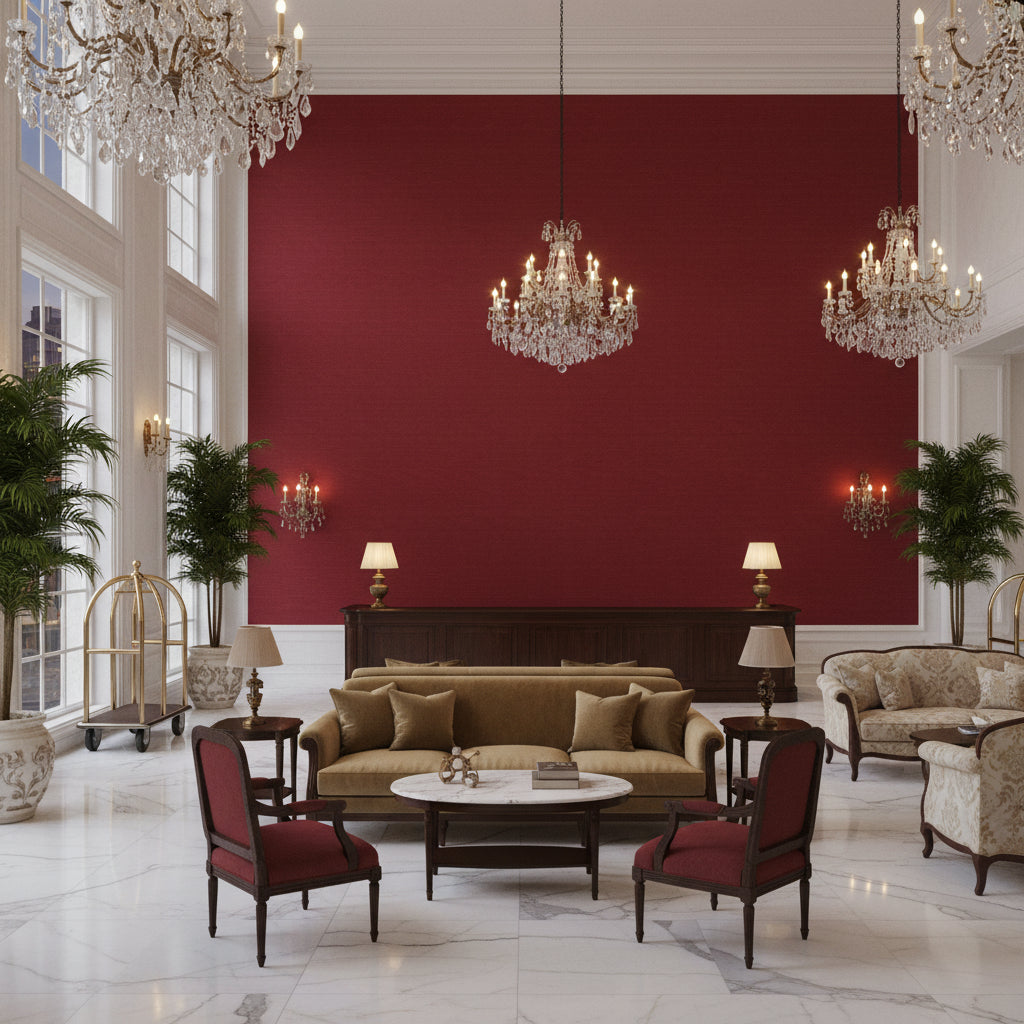PF50413.458.0 | Kravet - Hotel Lobby Visualization (AI-generated, may not be to scale. Verify pattern scale with product specifications.)