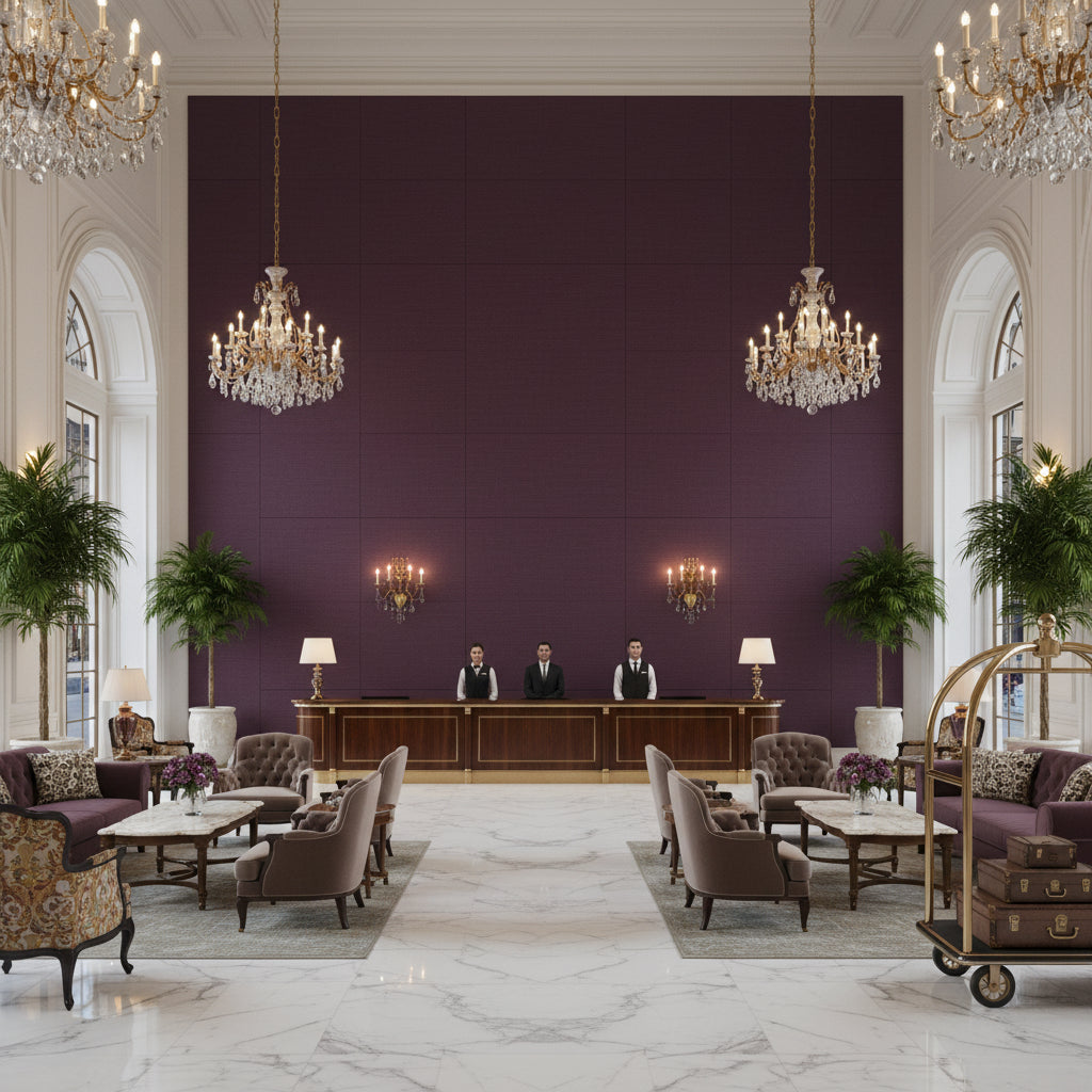 PF50413.588.0 | Kravet - Hotel Lobby Visualization (AI-generated, may not be to scale. Verify pattern scale with product specifications.)