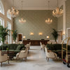 PF50490.735.0 | Kravet - Hotel Lobby Visualization (AI-generated, may not be to scale. Verify pattern scale with product specifications.)