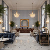 PF50506.605.0 | Kravet - Hotel Lobby Visualization (AI-generated, may not be to scale. Verify pattern scale with product specifications.)
