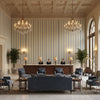 PF50507.1.0 | Kravet - Hotel Lobby Visualization (AI-generated, may not be to scale. Verify pattern scale with product specifications.)
