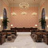 PP50481.6.0 | Kravet - Hotel Lobby Visualization (AI-generated, may not be to scale. Verify pattern scale with product specifications.)
