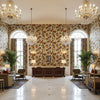 R1380.2.0 | Kravet - Hotel Lobby Visualization (AI-generated, may not be to scale. Verify pattern scale with product specifications.)
