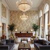 R1398.4.0 | Kravet - Hotel Lobby Visualization (AI-generated, may not be to scale. Verify pattern scale with product specifications.)