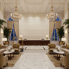 T8012114.1.0 | Kravet - Hotel Lobby Visualization (AI-generated, may not be to scale. Verify pattern scale with product specifications.)