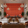 T8012114.24.0 | Kravet - Hotel Lobby Visualization (AI-generated, may not be to scale. Verify pattern scale with product specifications.)