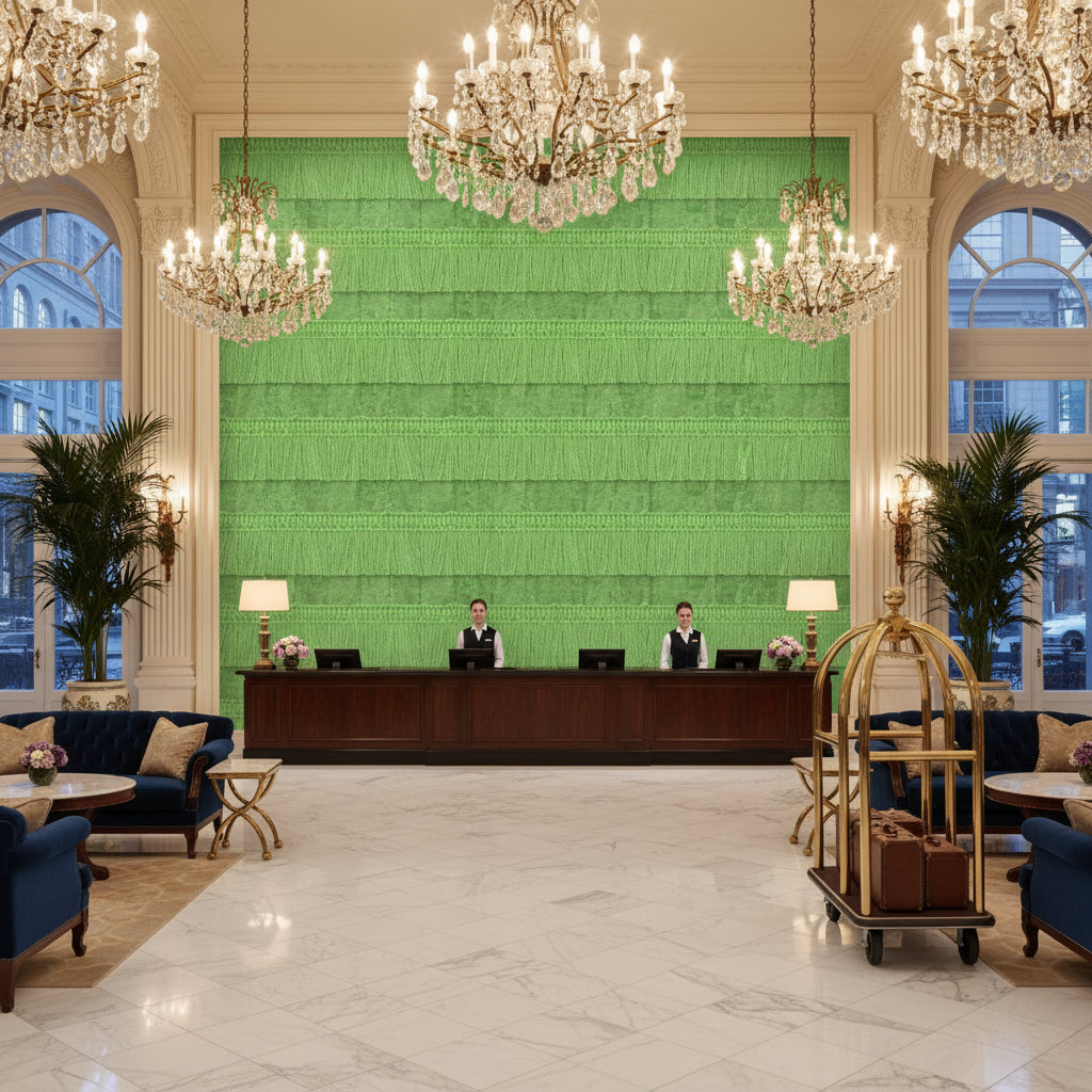 T8012114.3.0 | Kravet - Hotel Lobby Visualization (AI-generated, may not be to scale. Verify pattern scale with product specifications.)