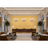 T8012114.414.0 | Kravet - Hotel Lobby Visualization (AI-generated, may not be to scale. Verify pattern scale with product specifications.)