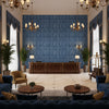 T8012114.5.0 | Kravet - Hotel Lobby Visualization (AI-generated, may not be to scale. Verify pattern scale with product specifications.)