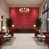 T8012114.717.0 | Kravet - Hotel Lobby Visualization (AI-generated, may not be to scale. Verify pattern scale with product specifications.)