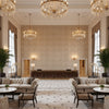 T8012114.81.0 | Kravet - Hotel Lobby Visualization (AI-generated, may not be to scale. Verify pattern scale with product specifications.)
