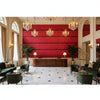 T8012114.9.0 | Kravet - Hotel Lobby Visualization (AI-generated, may not be to scale. Verify pattern scale with product specifications.)